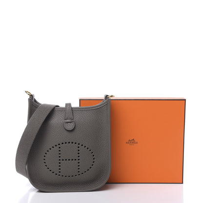 Hermes Taurillon Clemence Evelyne TPM Etain 11 of 11