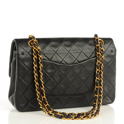 Chanel Lambskin Quilted Medium Double Flap Black 3 of 8