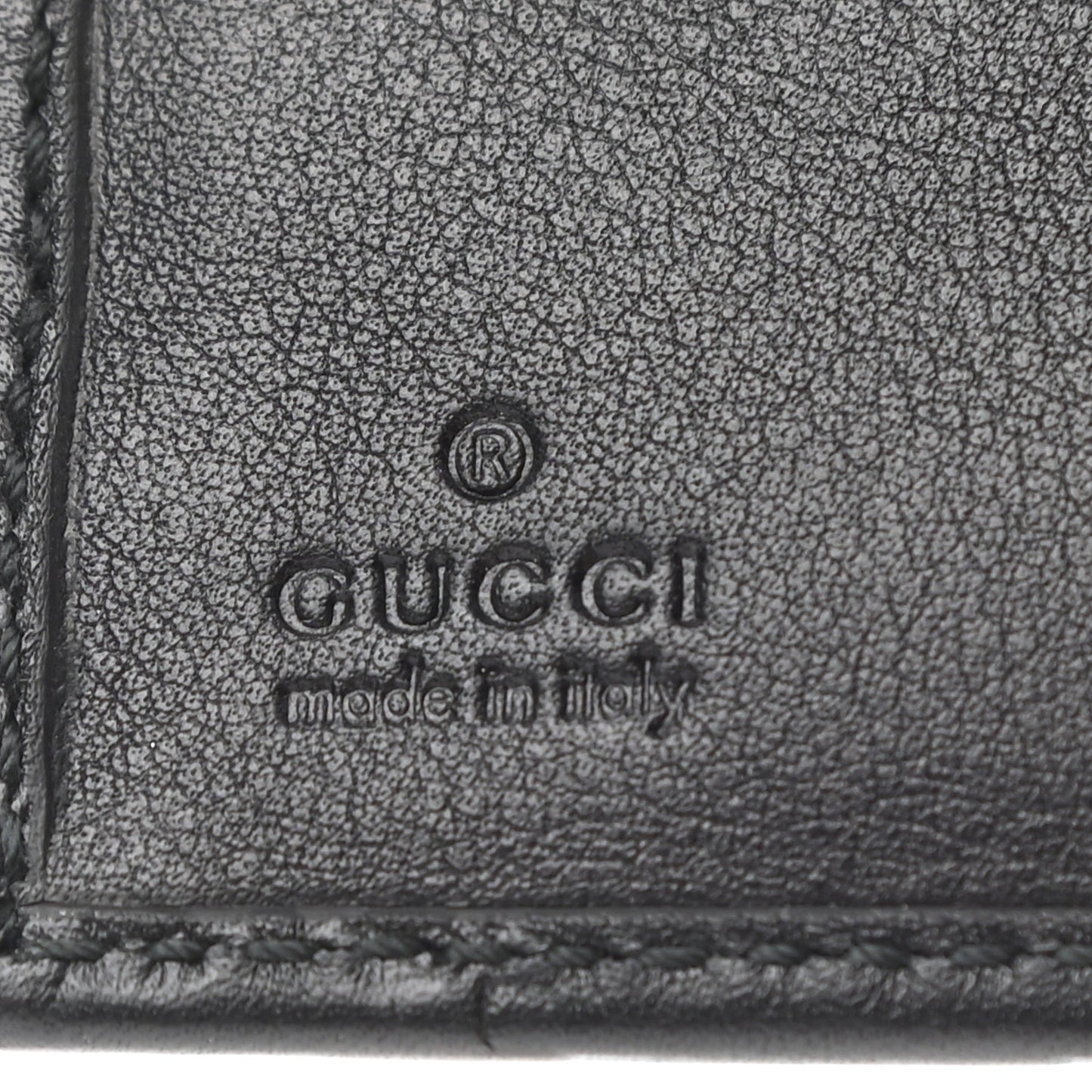 Guccissima Horsebit Bi-Fold Wallet Black