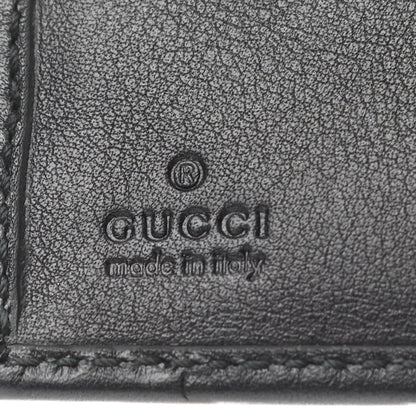 Gucci Guccissima Horsebit Bi-Fold Wallet Black 6 of 8