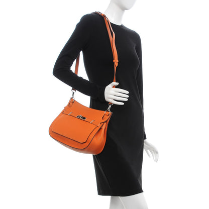 Hermes Taurillon Clemence Jypsiere 28 Orange 2 of 14