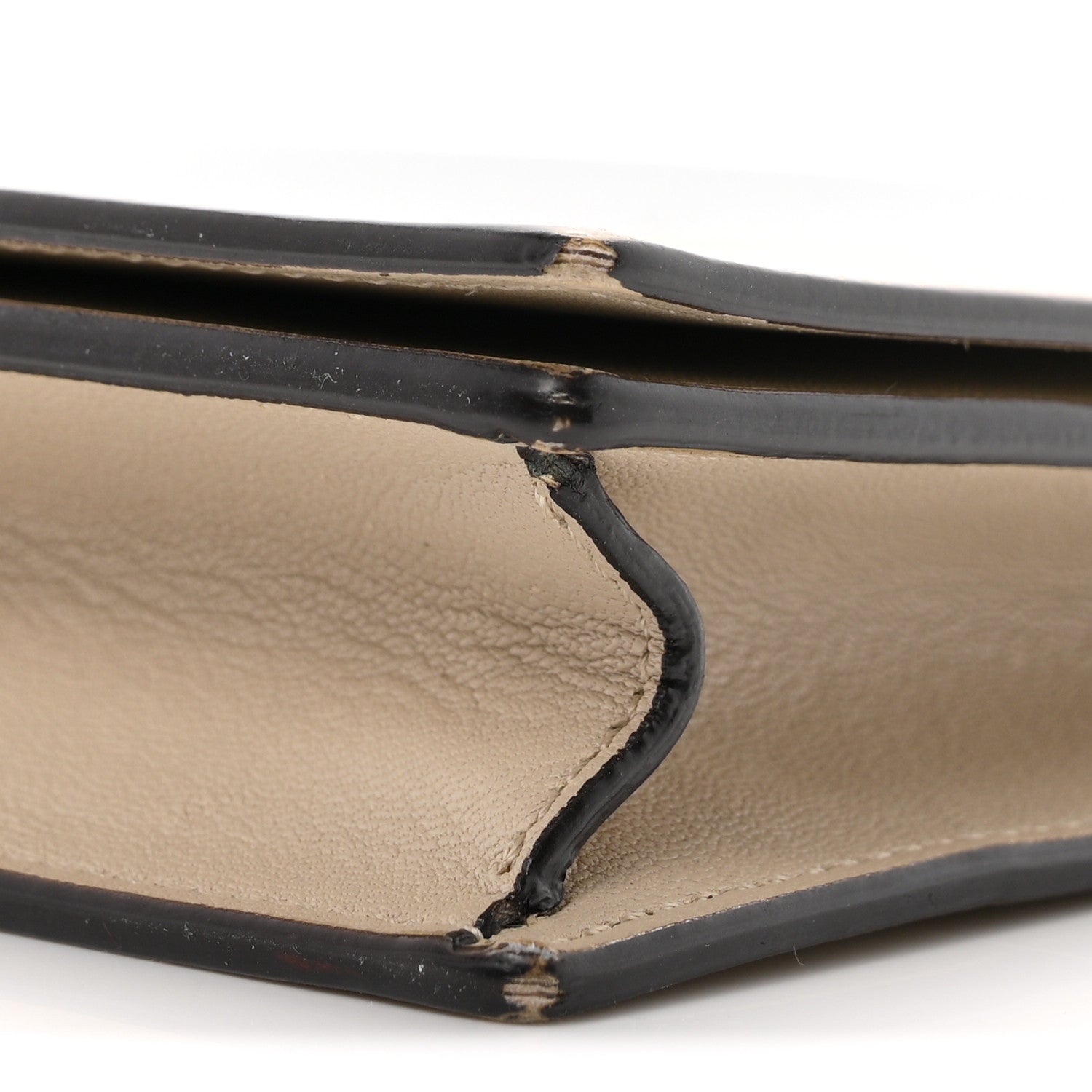 Celine Smooth Lambskin Frame Evening Chain Clutch Grey Storm 11 of 11
