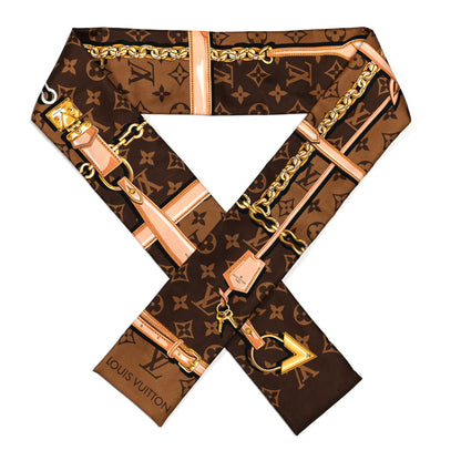 Louis Vuitton Silk Monogram Confidential Bandeau Brown 1 of 3
