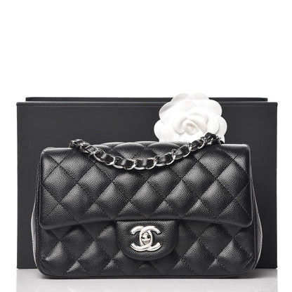 Chanel Caviar Quilted Mini Rectangular Flap Black 8 of 8