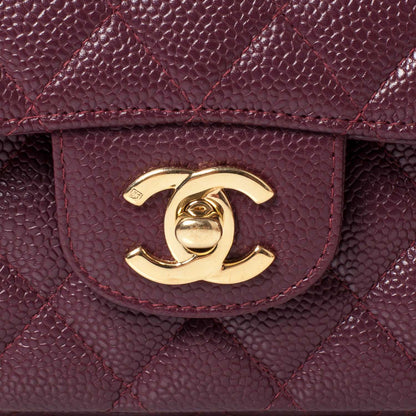 Chanel Caviar Medium Double Flap Plum 6 of 10