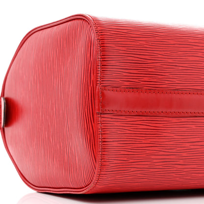 Louis Vuitton Epi Speedy 25 Castillan Red 9 of 11