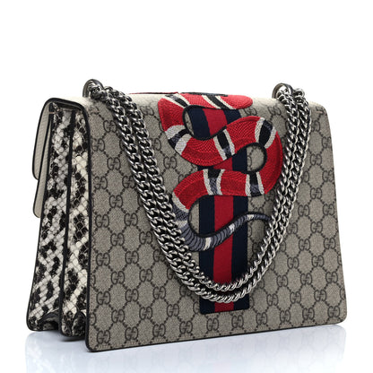 Gucci GG Supreme Monogram Kingsnake Embroidered Medium Dionysus Shoulder Bag Beige 2 of 4