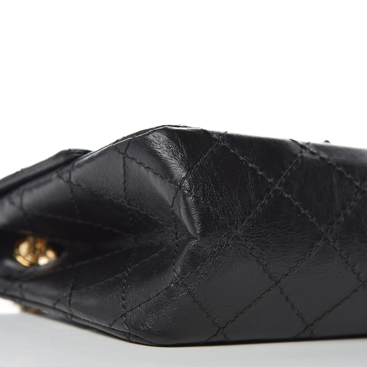 Chanel Aged Calfskin Quilted 2.55 Reissue Mini Flap Black 8 of 12