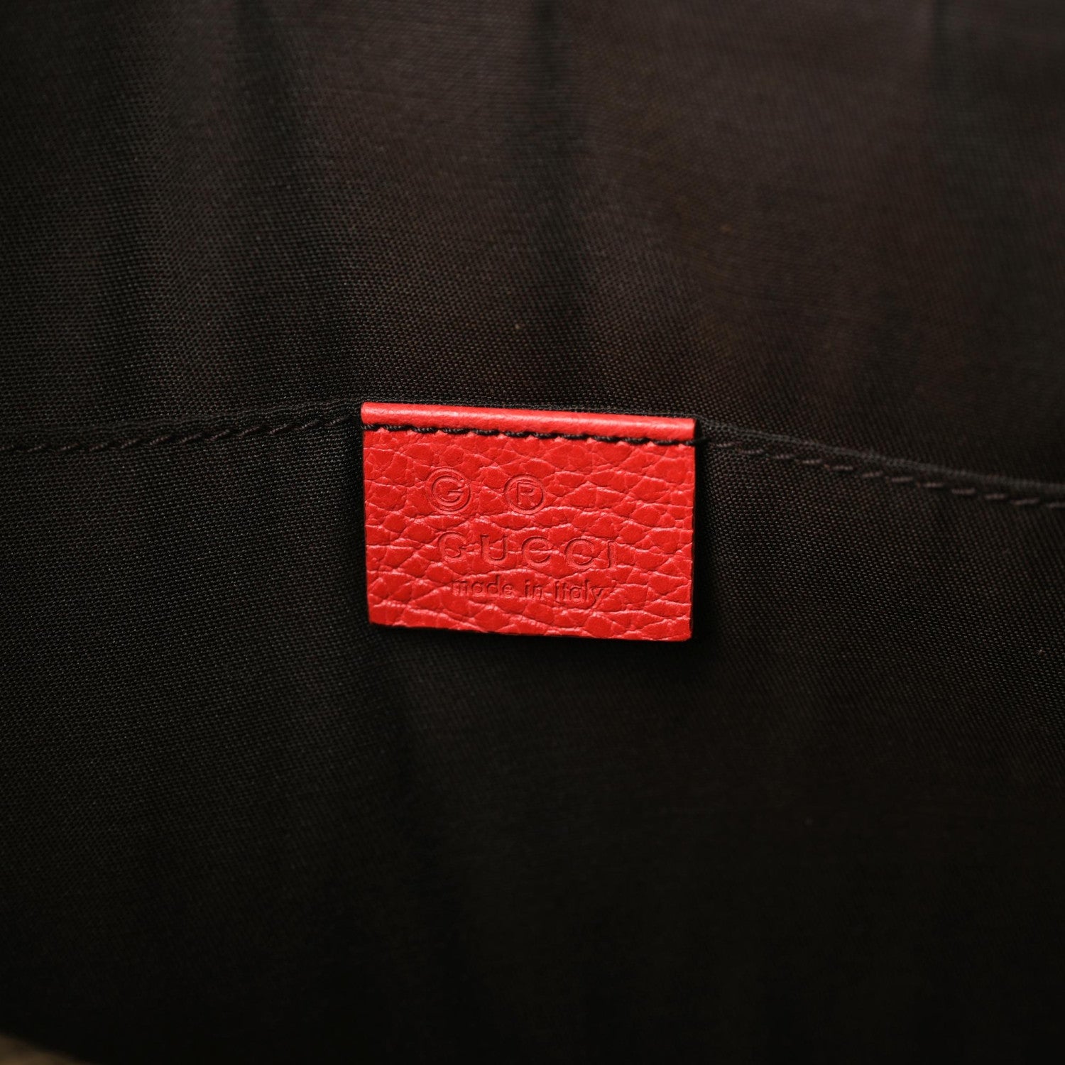 Gucci Calfskin Large Bamboo Clutch Red 6 of 8