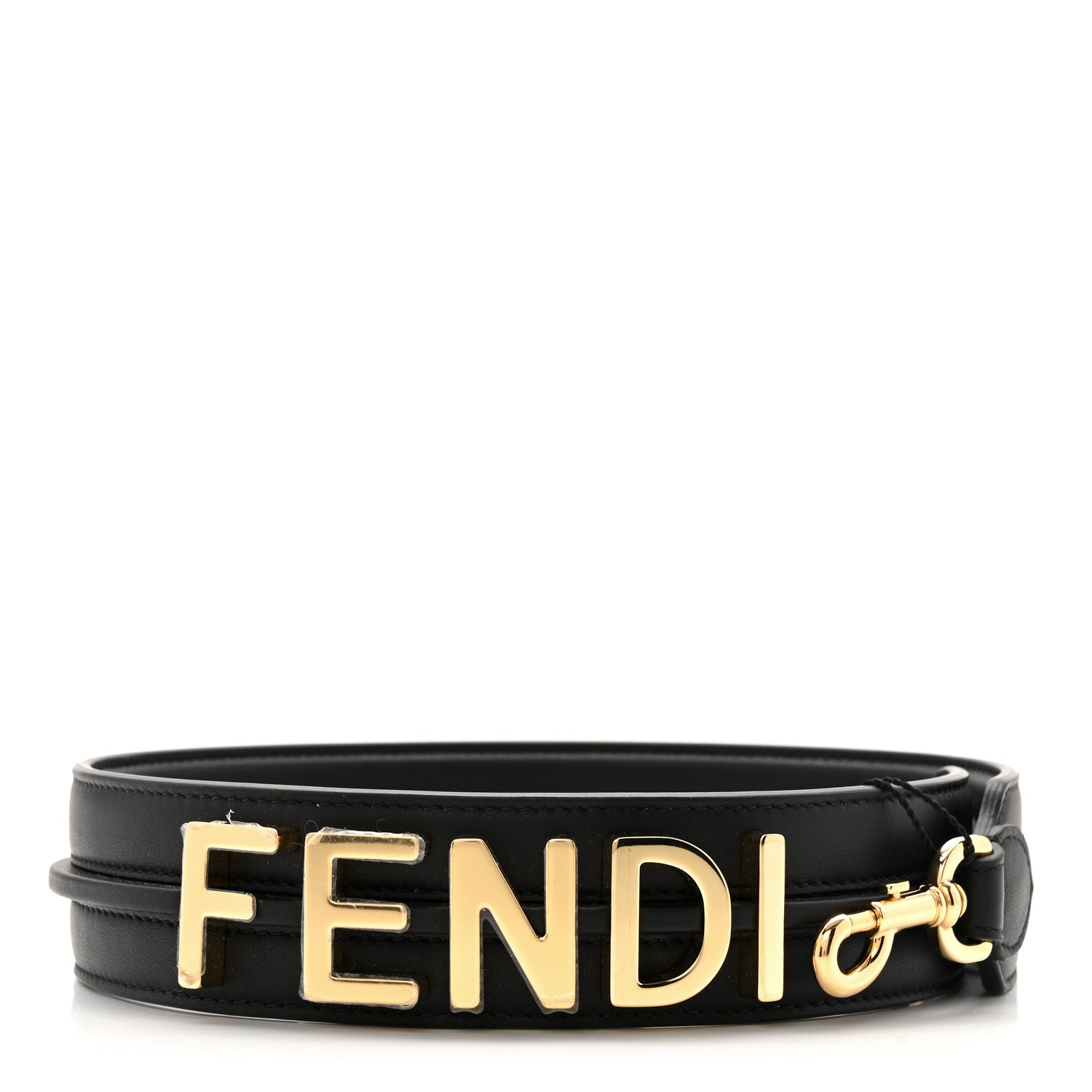 Fendi Calfskin Fendigraphy Strap You Black 1788029 – FASHIONPHILE
