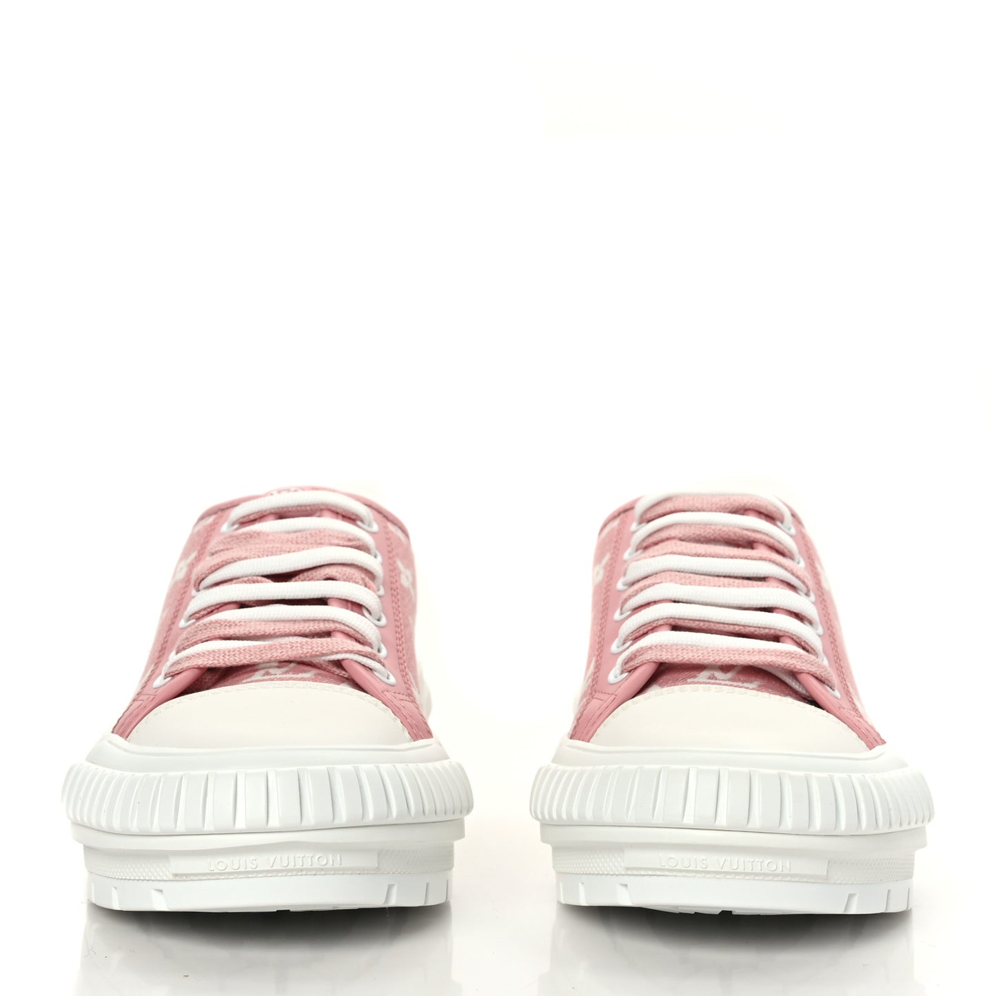 Denim Monogram Squad Sneakers 39 Pink