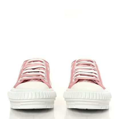 Louis Vuitton Denim Monogram Squad Sneakers 39 Pink 2 of 10