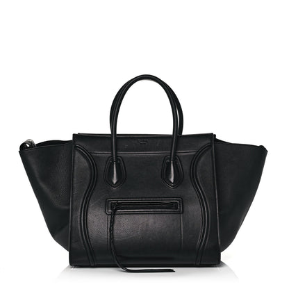 Celine Supple Calfskin Large Phantom Luggage Black 1 of 14
