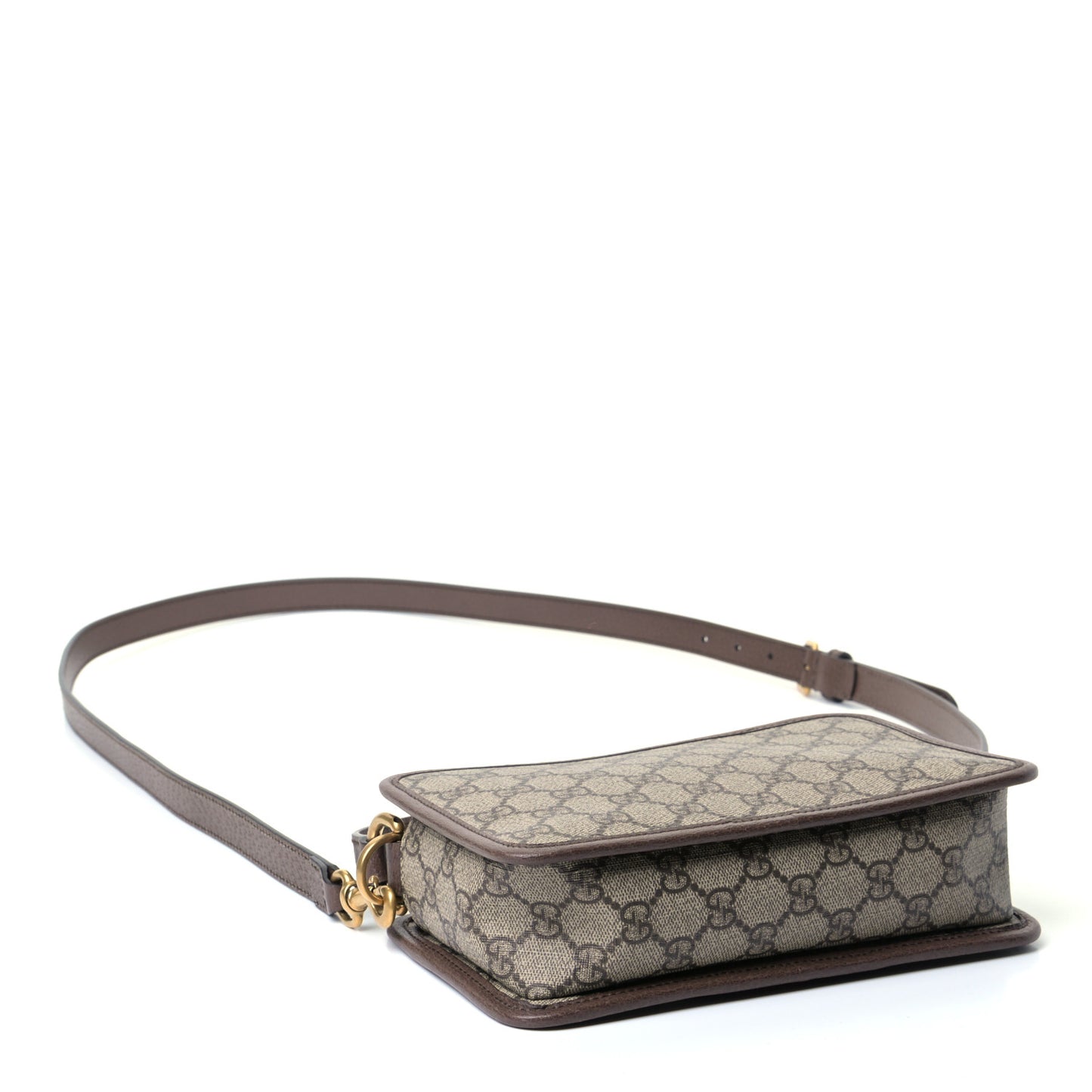 GG Supreme Monogram Web Ophidia Crossbody Bag Beige New Acero