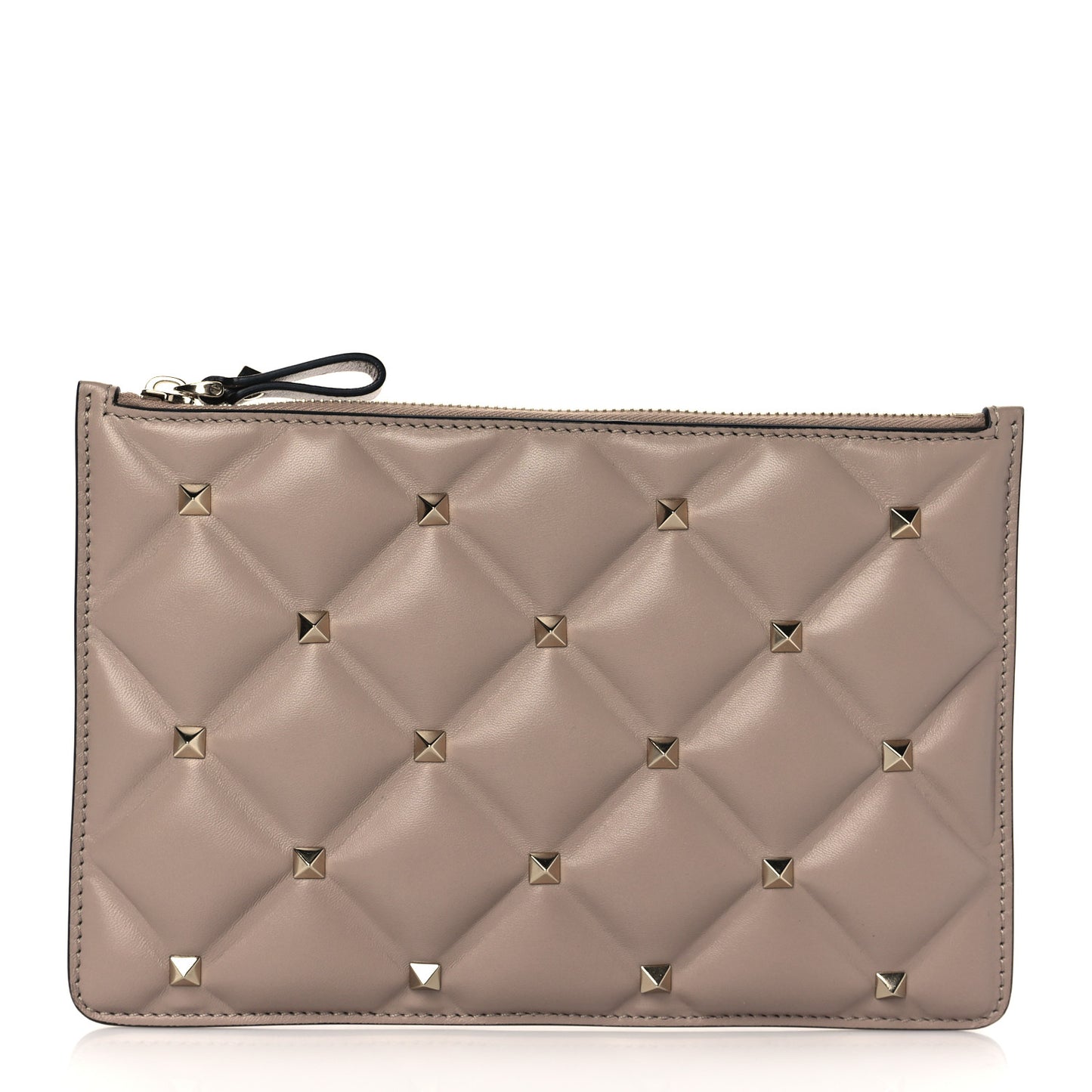 Nappa Candystud Zip Pouch Poudre