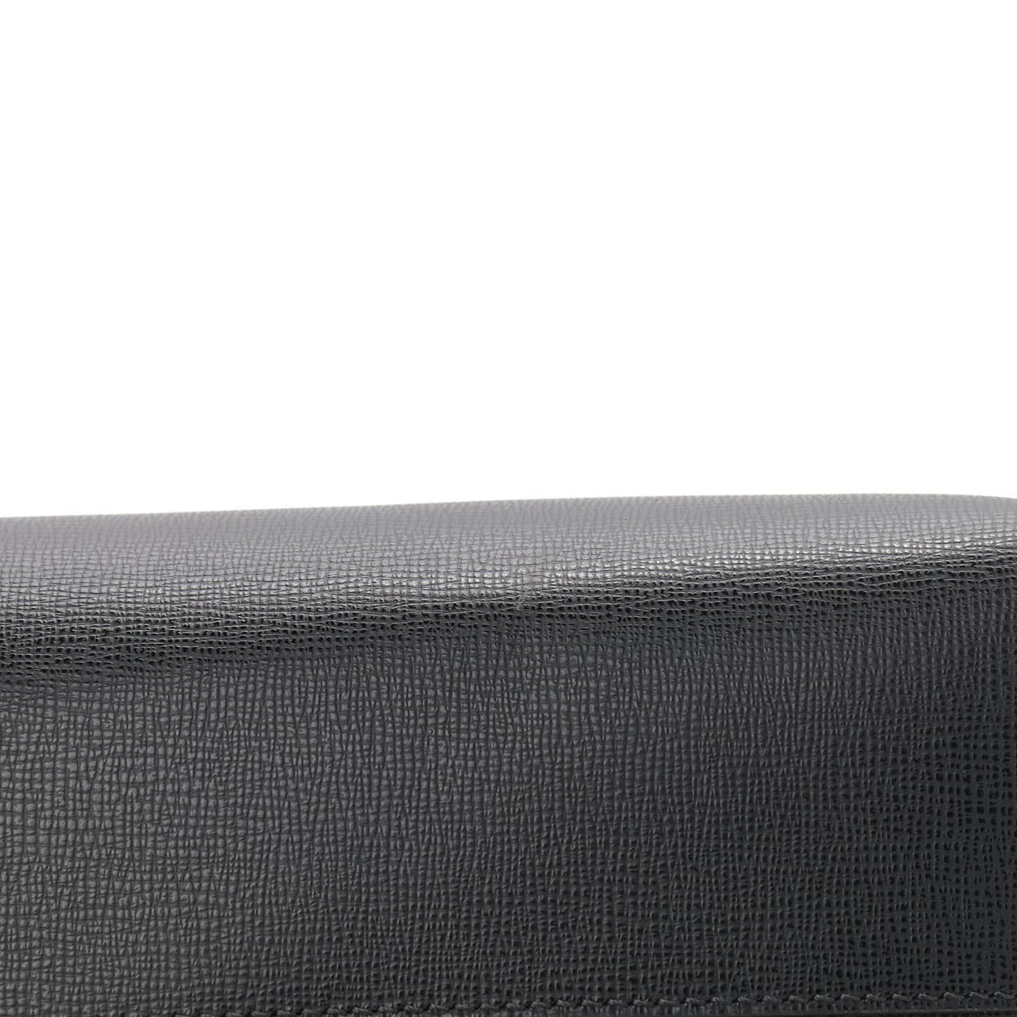 Grained Calfskin Small T Tote Black