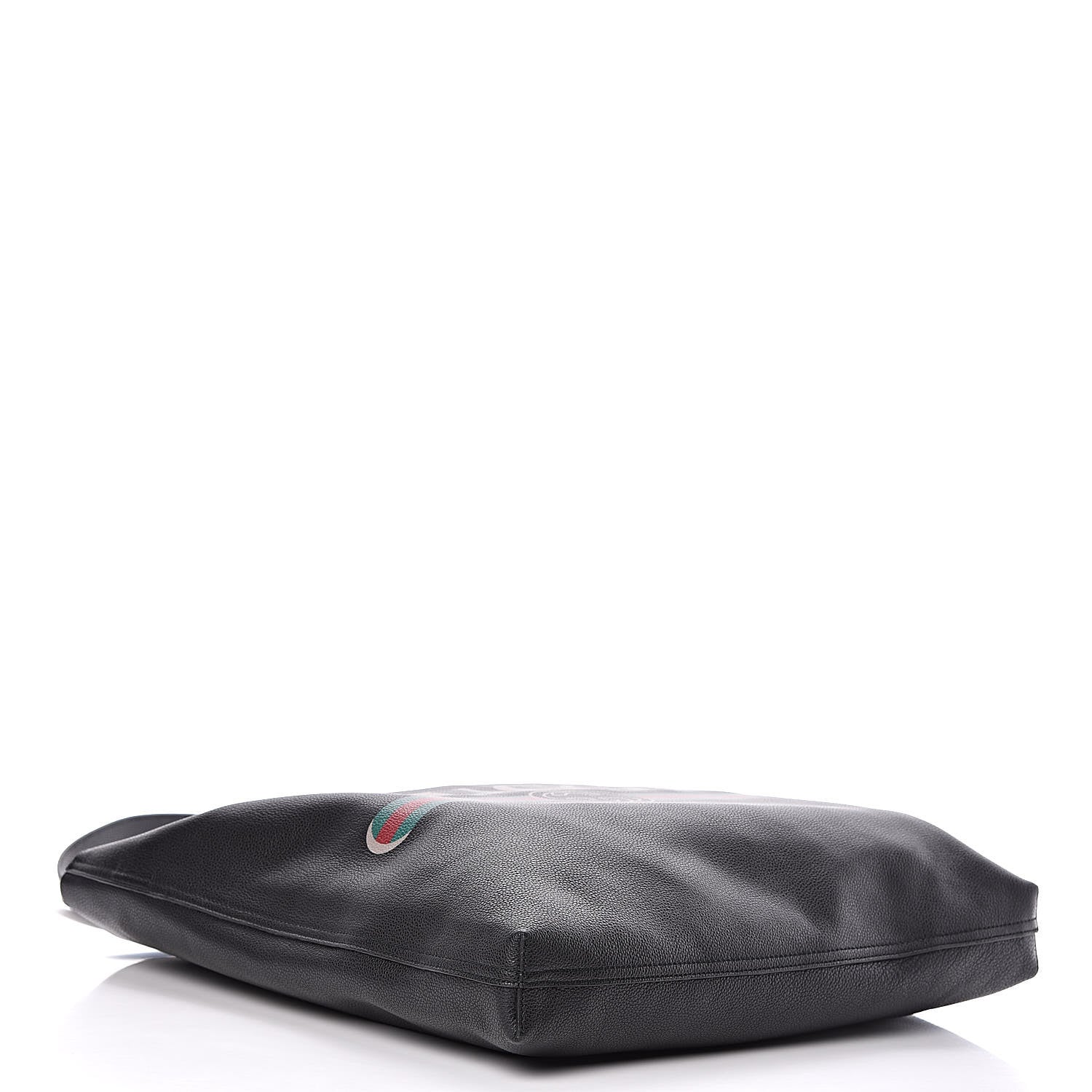 Gucci Calfskin Mens Logo Vertical Shopping Tote Black 4 of 11