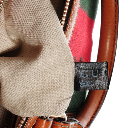 Gucci Calfskin Vintage Web Medium Boston Tobacco 17 of 19