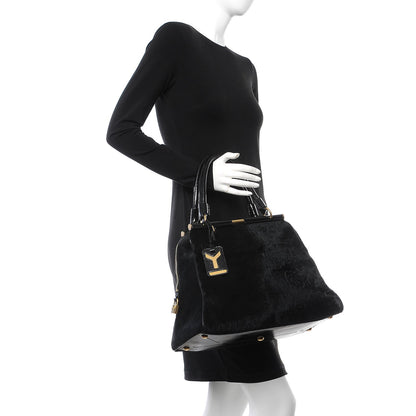 Saint Laurent Fur Medium Majorelle Black 3 of 17