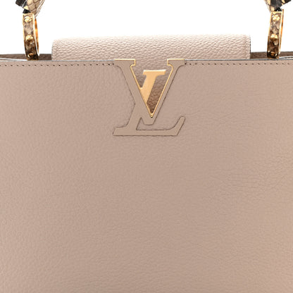 Louis Vuitton Taurillon Python Capucines MM Galet 7 of 9