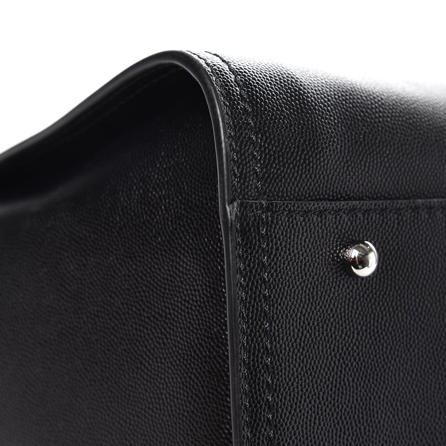 Caviar Medium Studded Deauville Tote Black