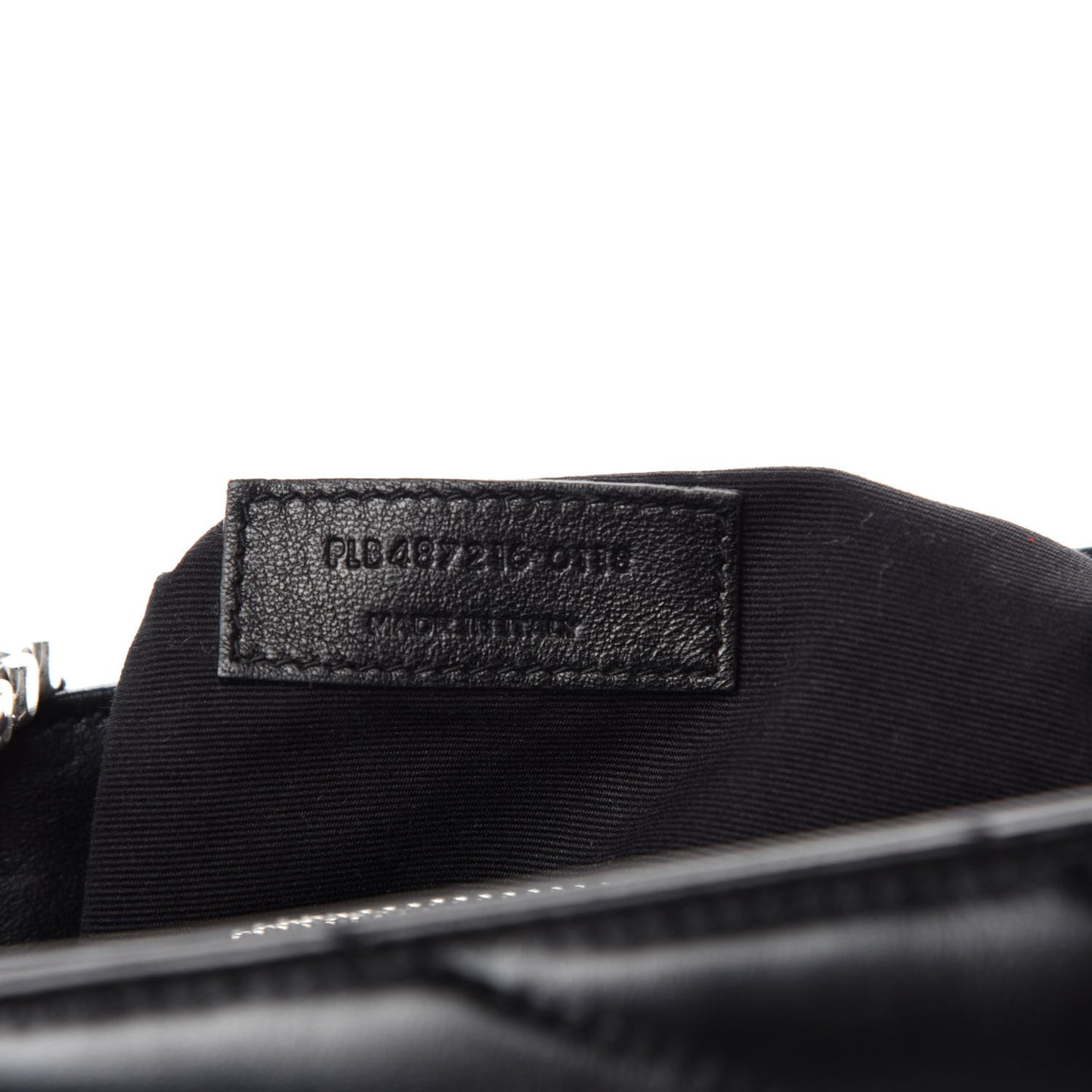 Calfskin Y Quilted Monogram Medium Loulou Chain Satchel Black