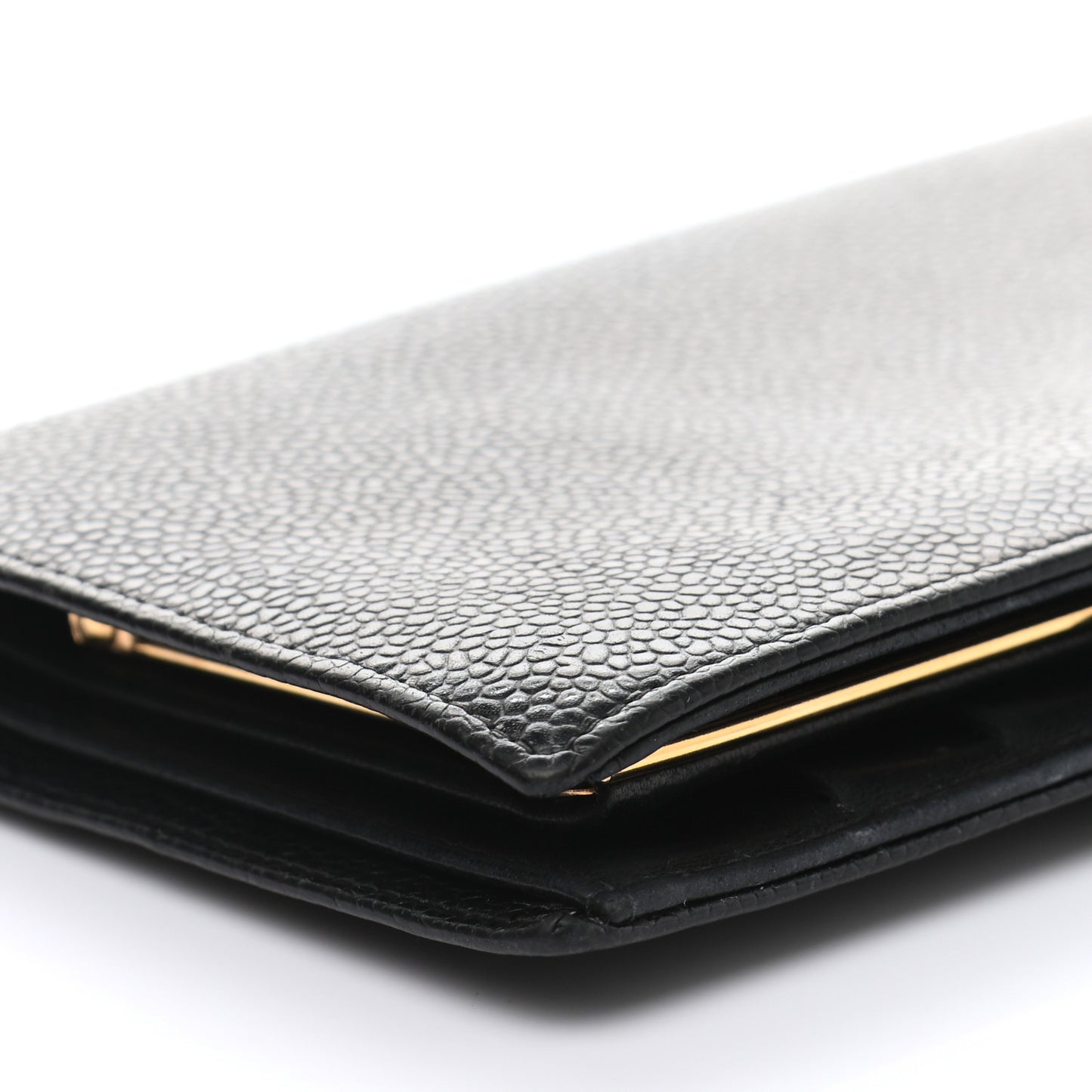 Caviar Timeless CC French Wallet Black