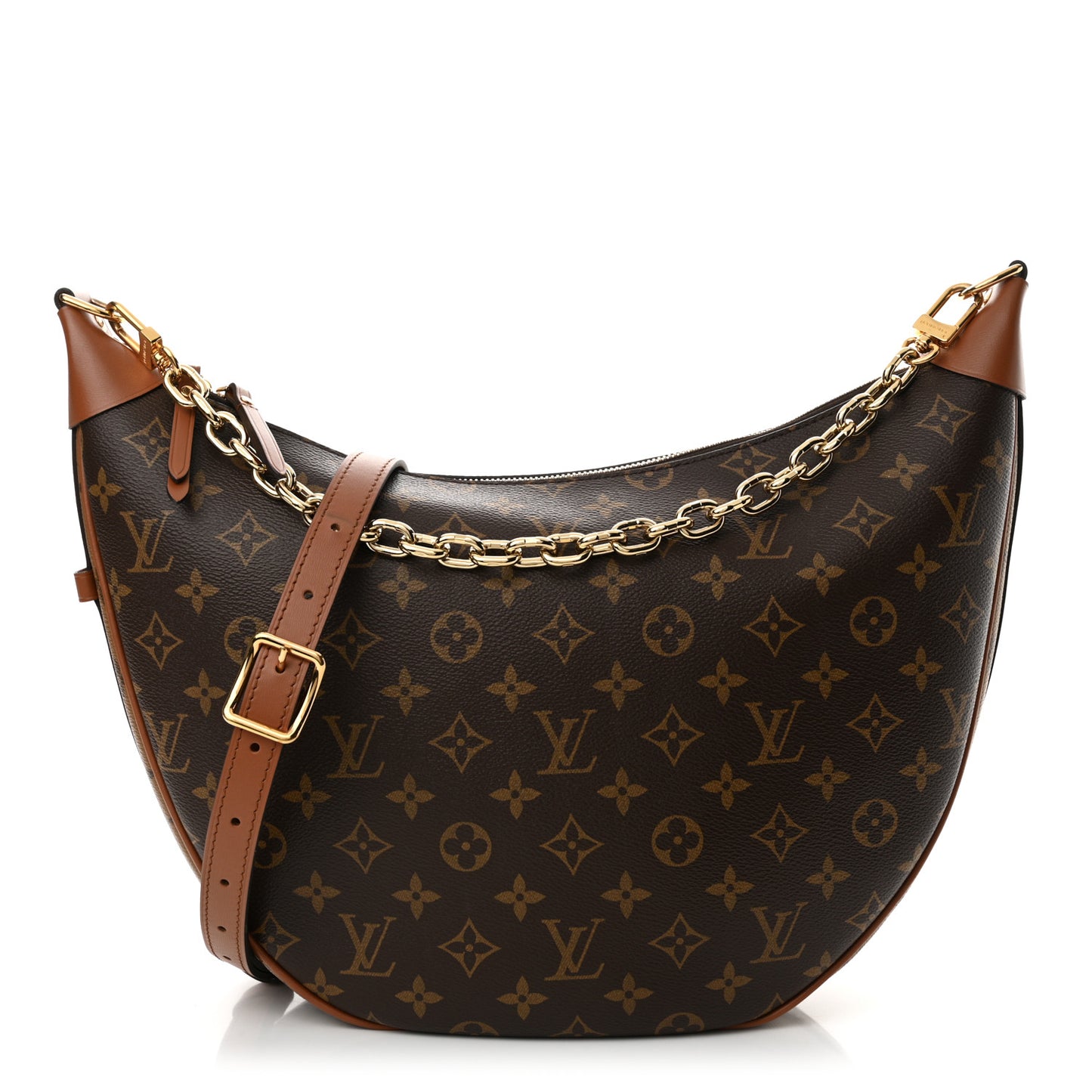 Reverse Monogram Loop Hobo