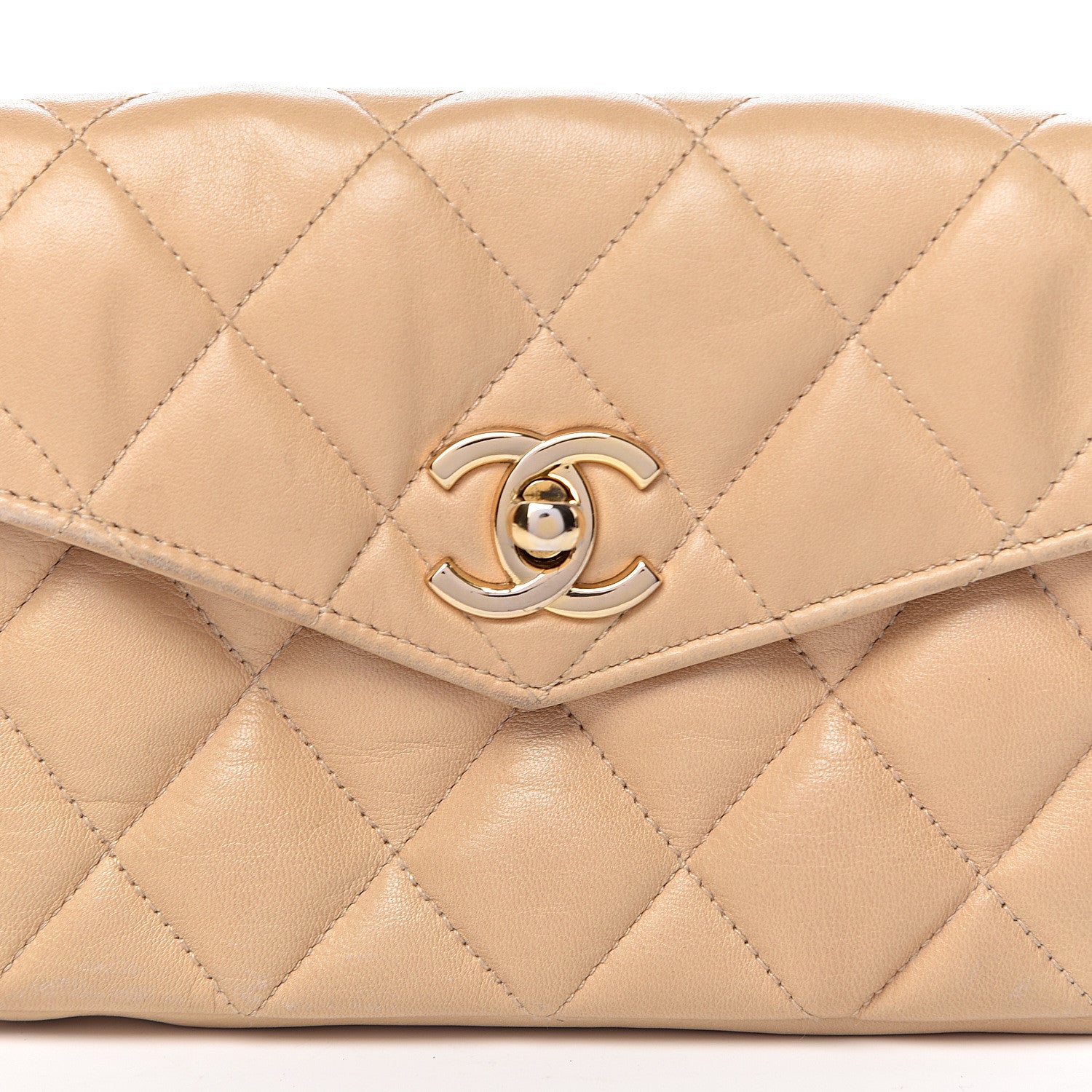 Chanel Lambskin Quilted Flap Waist Belt Bag 70 28 Beige 14 of 14