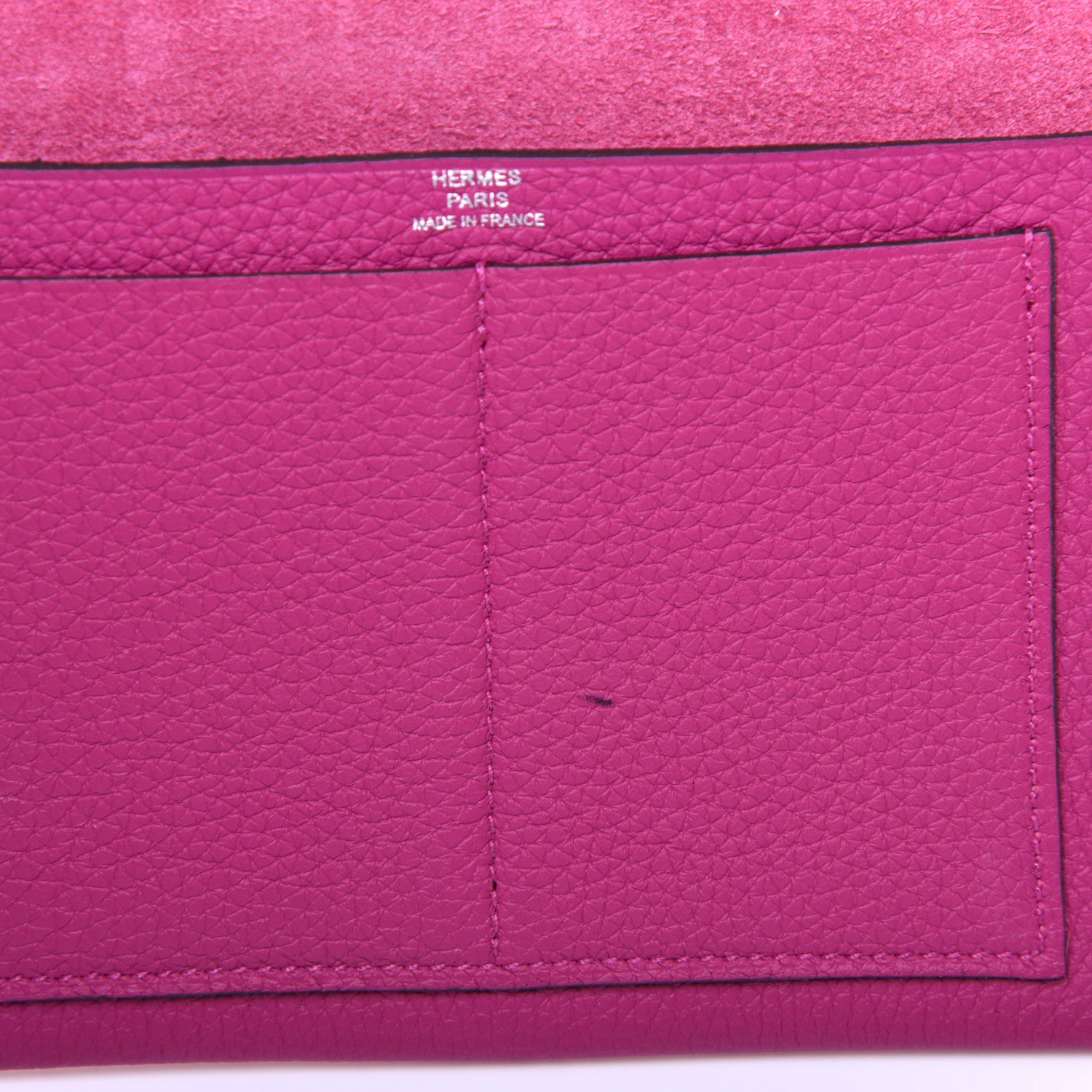 Hermes Togo Neo Ulysse PM Notebook Cover Rose Pourpre 7 of 7