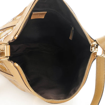 Gucci Crystal Monogram Small D Gold Ring Messenger Gold 5 of 7