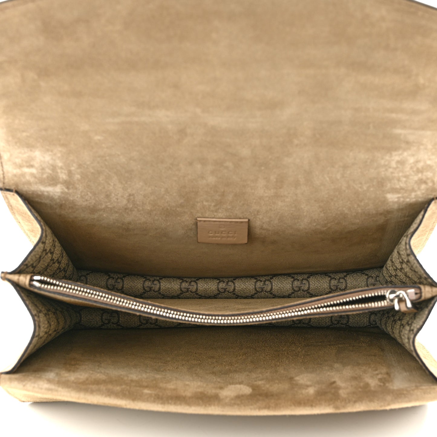 GG Supreme Monogram Medium Dionysus Shoulder Bag Taupe
