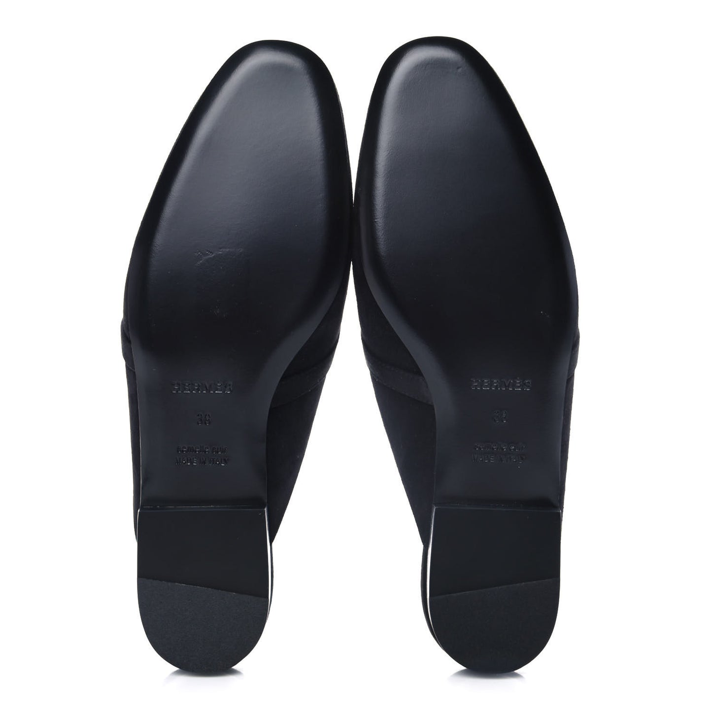 Suede Goatskin Oz Mules 38 Black