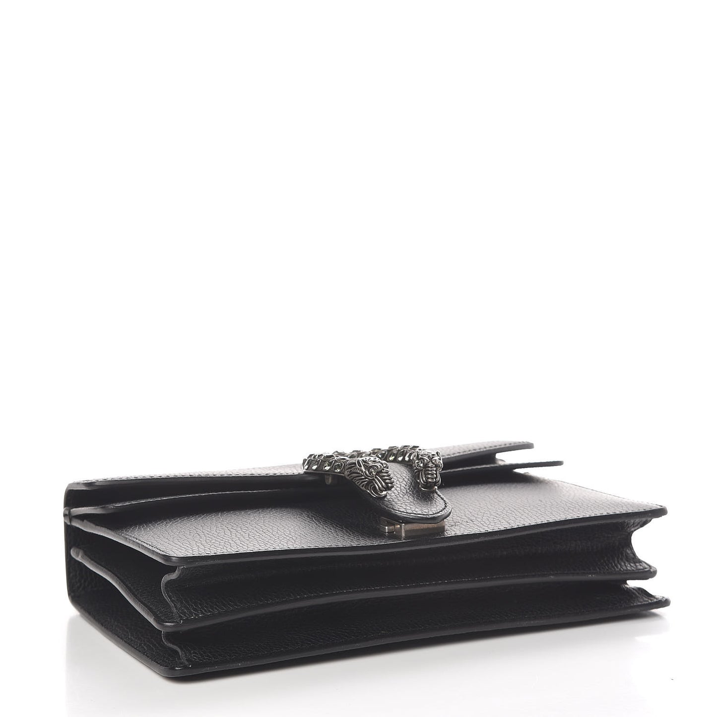 Pebbled Calfskin Small Dionysus Shoulder Bag Black