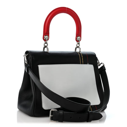 Christian Dior Smooth Calfskin Small Tri-Color Be Dior Flap Black Red Light Blue 3 of 14