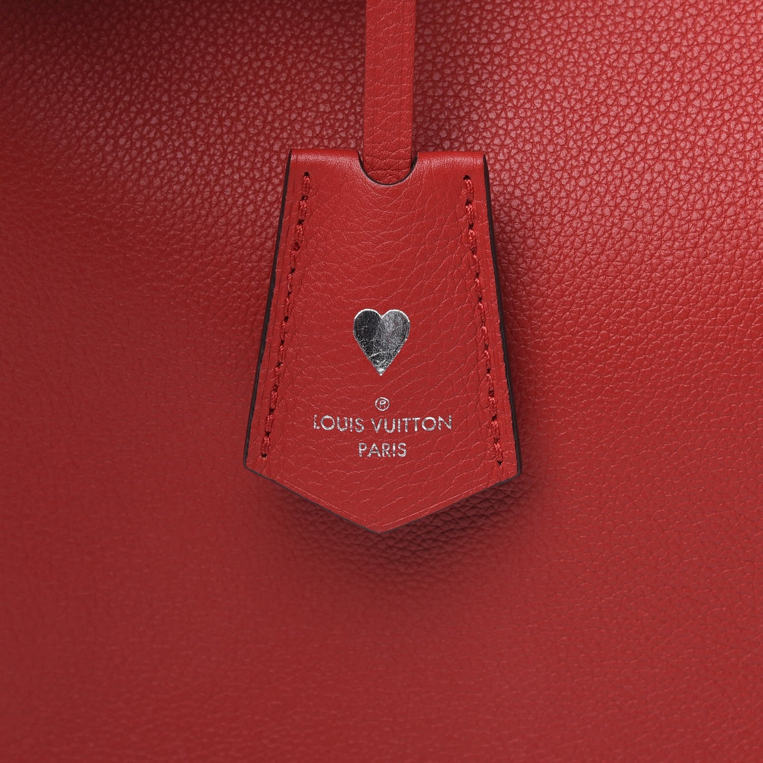 Louis Vuitton Calfskin Lockme Bucket Rubis 7 of 9