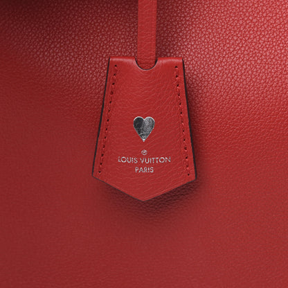 Louis Vuitton Calfskin Lockme Bucket Rubis 7 of 9