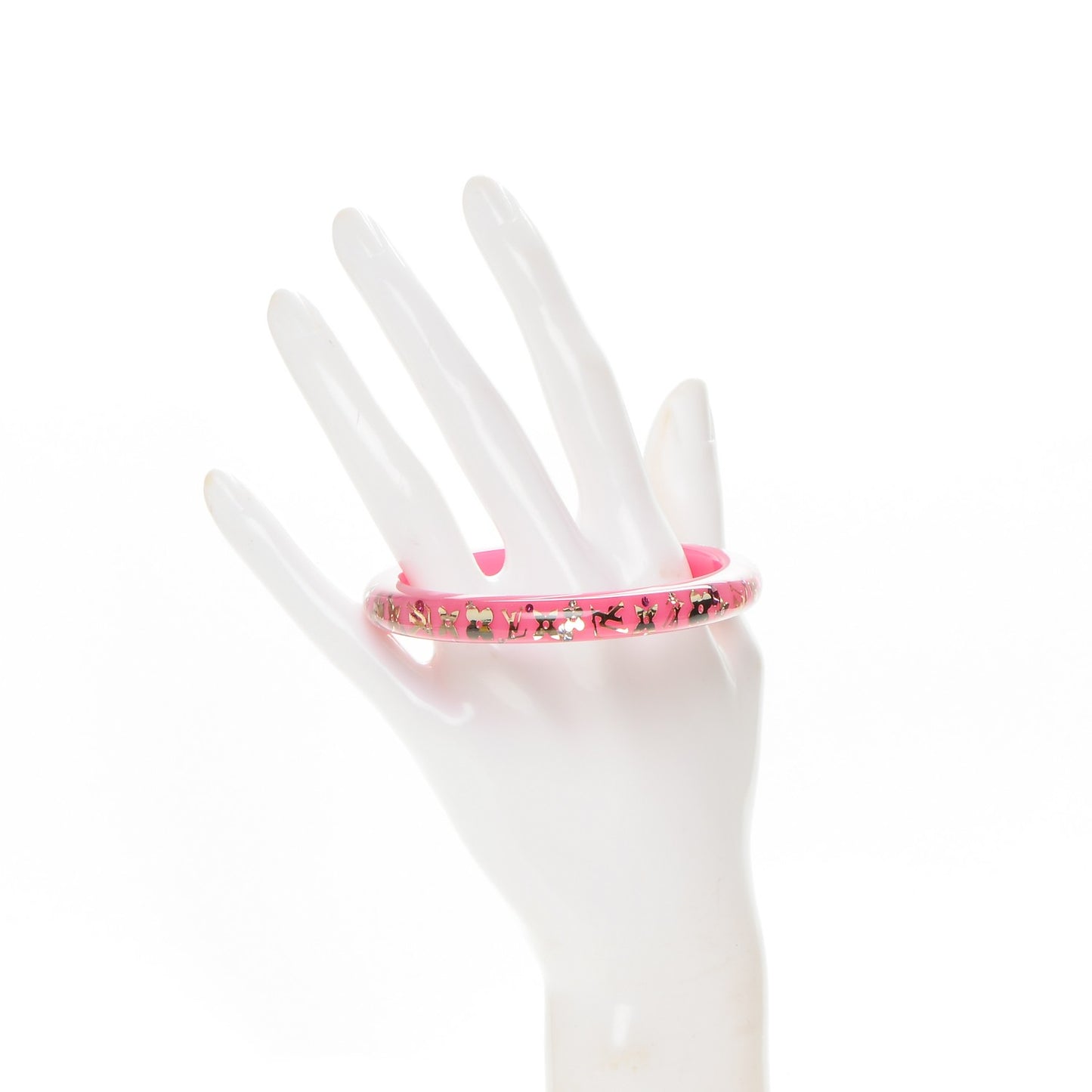 Resin Swarovski Medium Inclusion Bracelet PM Rose Pop