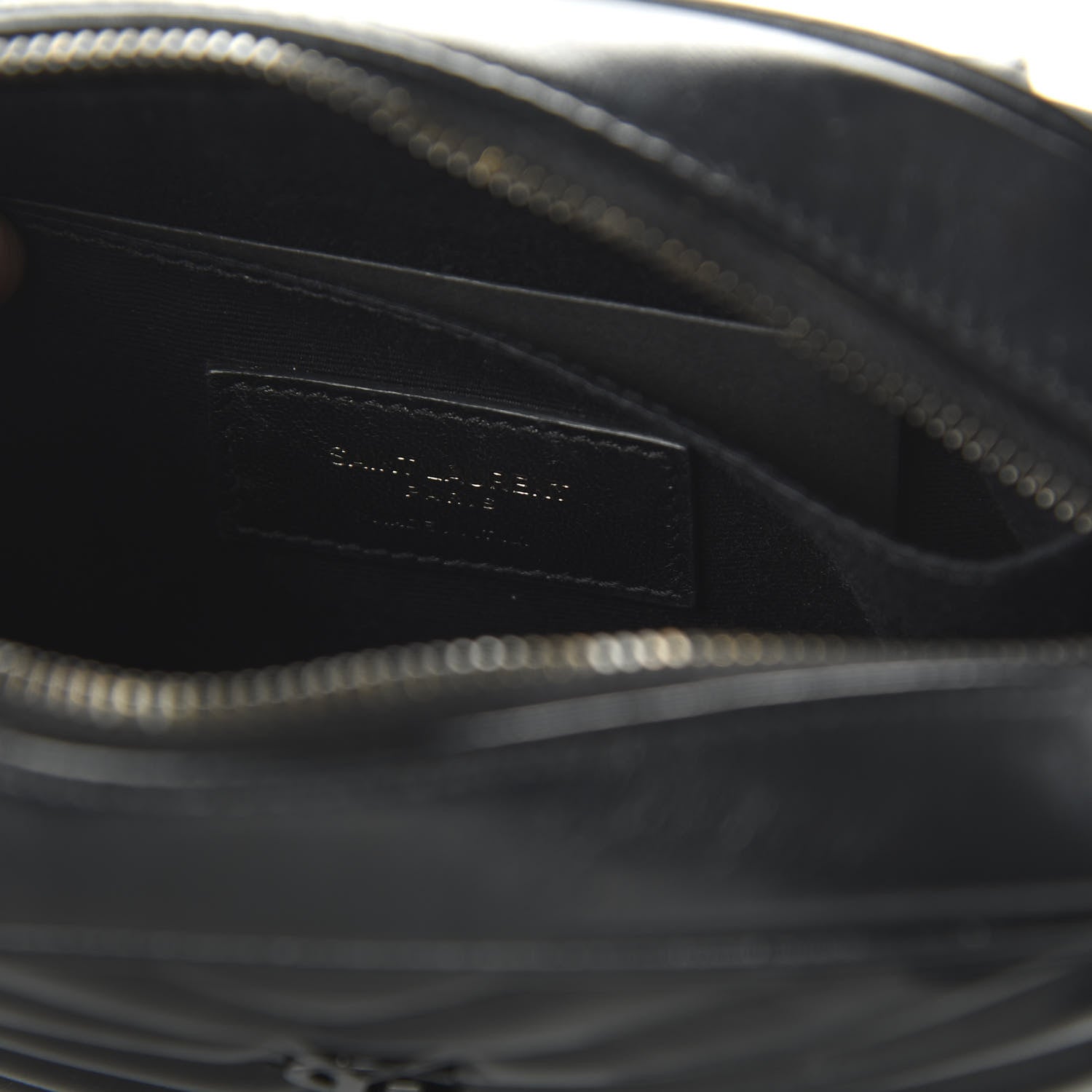 Saint Laurent Calfskin Matelasse Monogram Lou Belt Bag Black 8 of 10