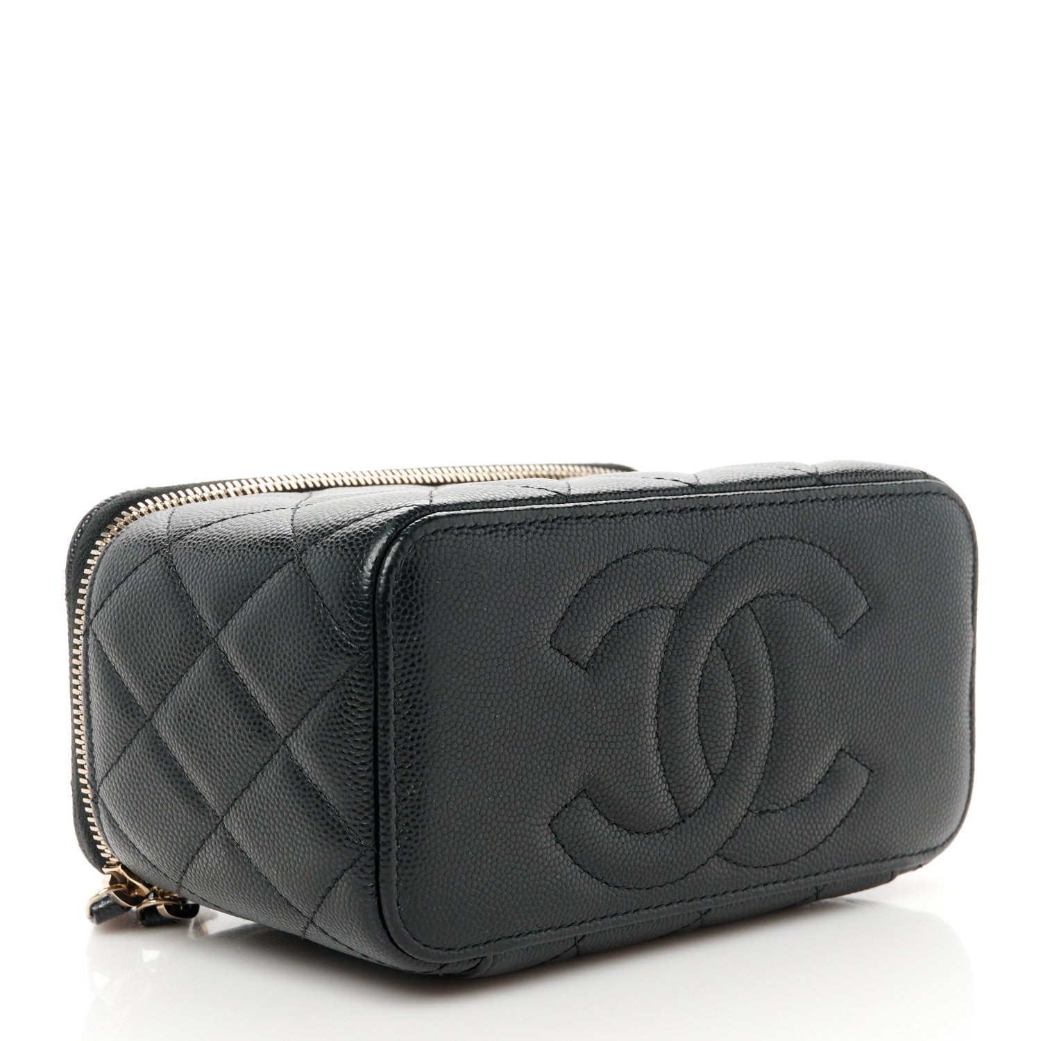 Chanel Caviar Quilted Small Vanity Case With Chain Black 3 of 10