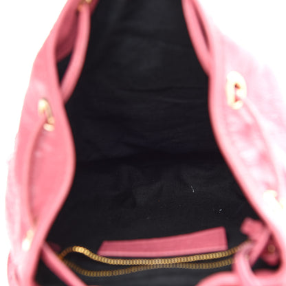 Balenciaga Agneau Giant 12 Gold Hardware S Traveler Backpack Rose Hortensia 5 of 12