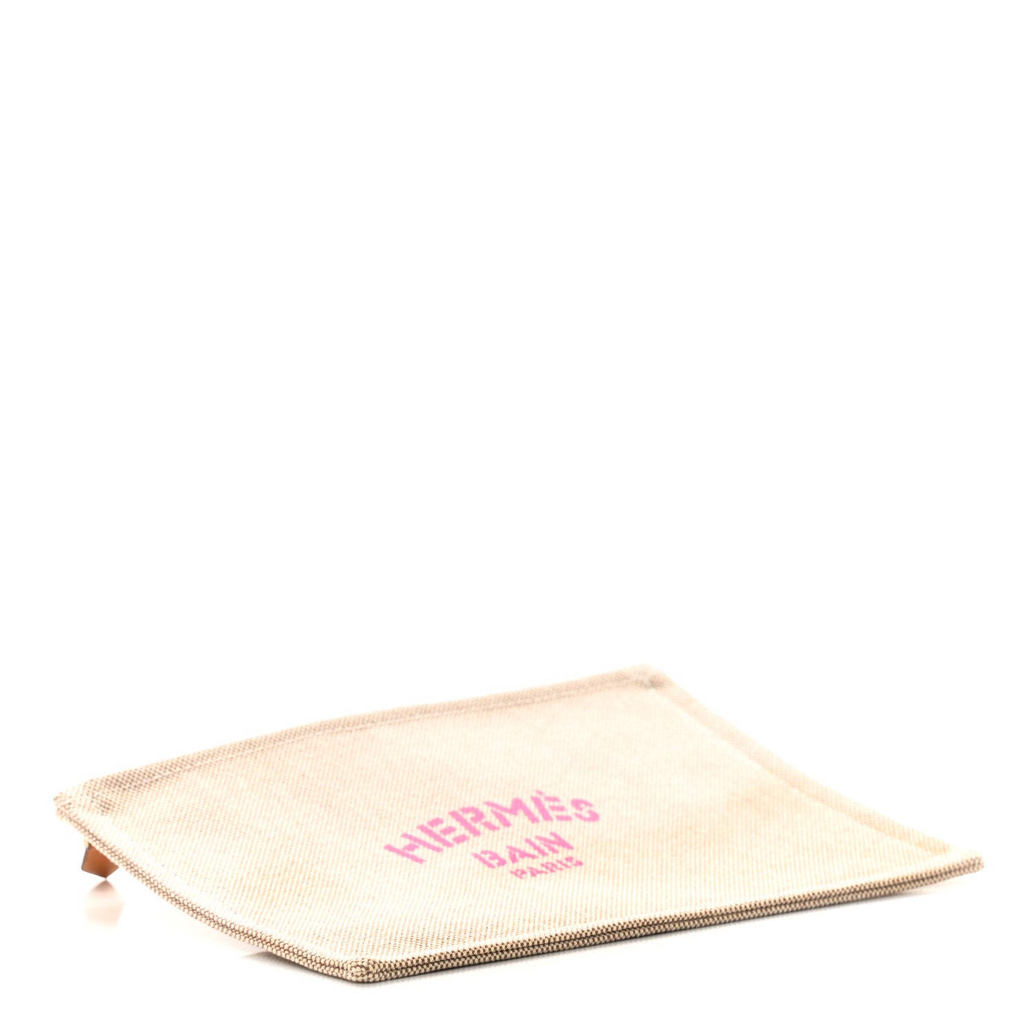 Hermes Toile Small Bain New Yachting Case Bubble Gum 4 of 8