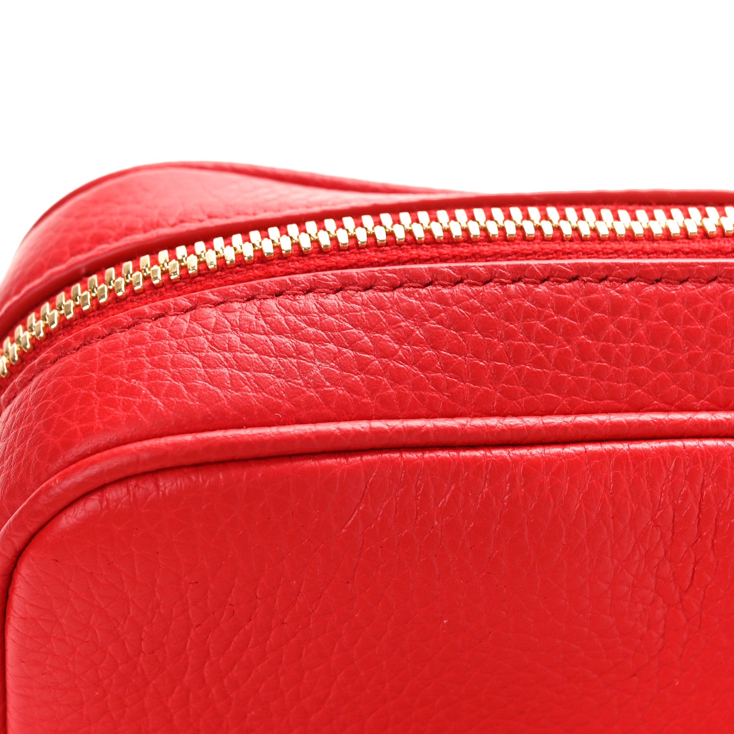 Burberry Grained Calfskin Small Camera Bag Red 10 of 10