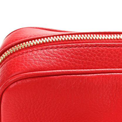 Burberry Grained Calfskin Small Camera Bag Red 10 of 10
