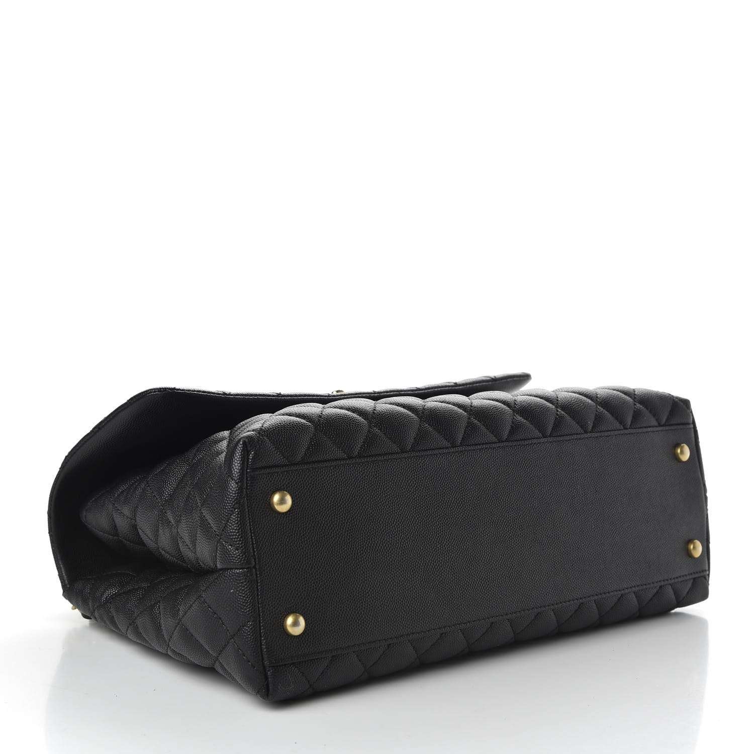 Chanel Caviar Quilted Medium Coco Handle Flap Black 4 of 11