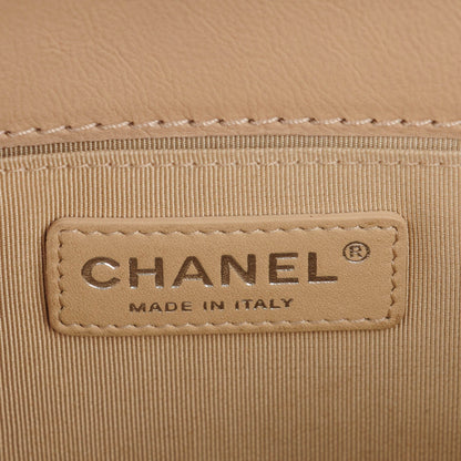 Chanel Calfskin Medium Boy Reverso Flap Beige Clair 6 of 9