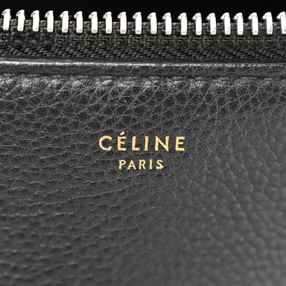 Celine Grained Calfskin Medium Edge Shoulder Bag Black 6 of 12
