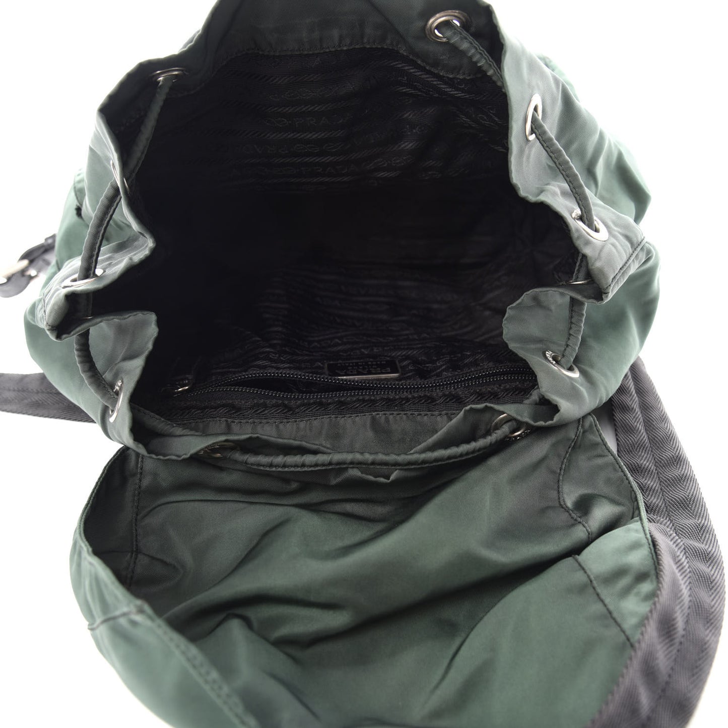 Nylon Vela Large Backpack Green