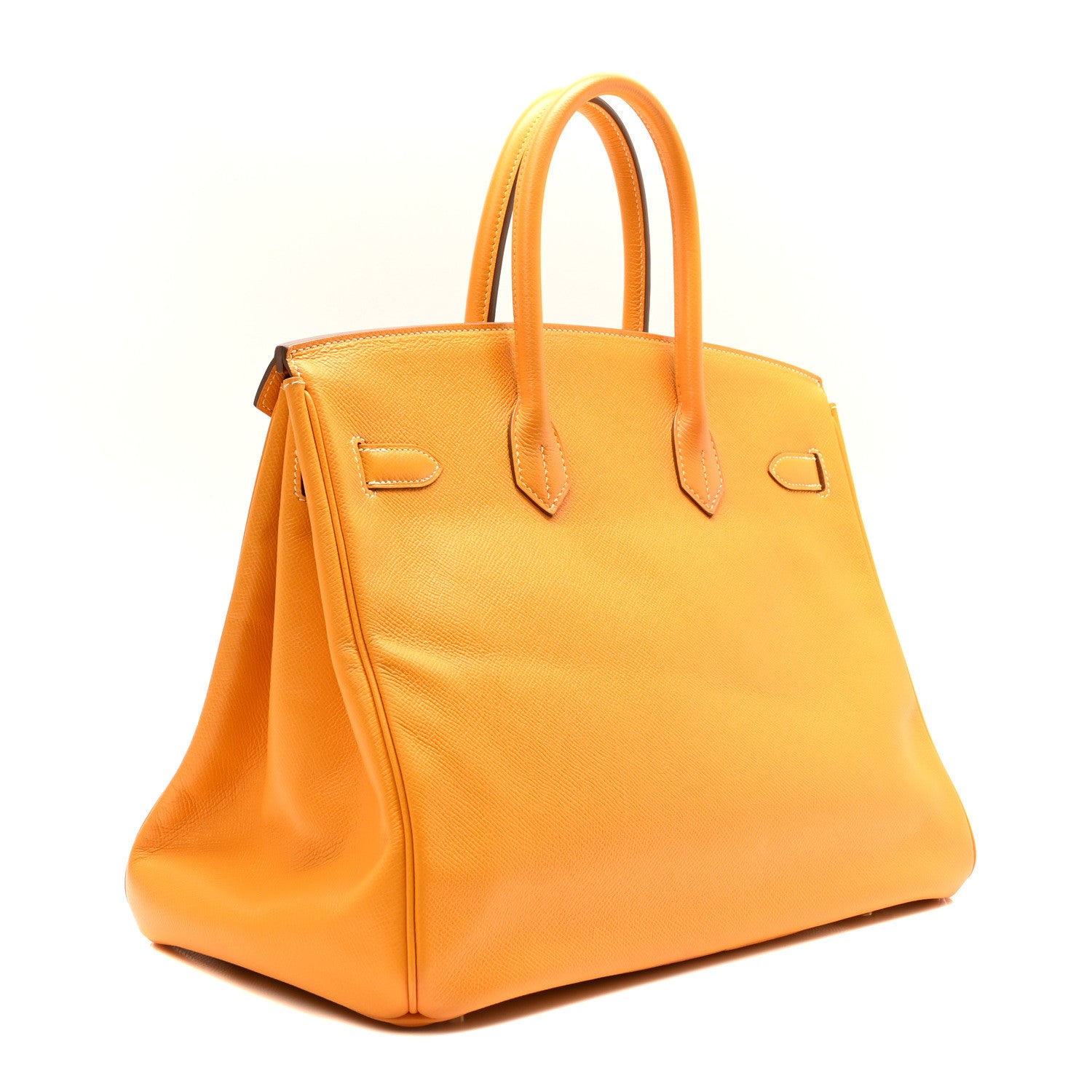 Hermes Epsom Candy Birkin 35 Jaune D'Or Feu 3 of 10