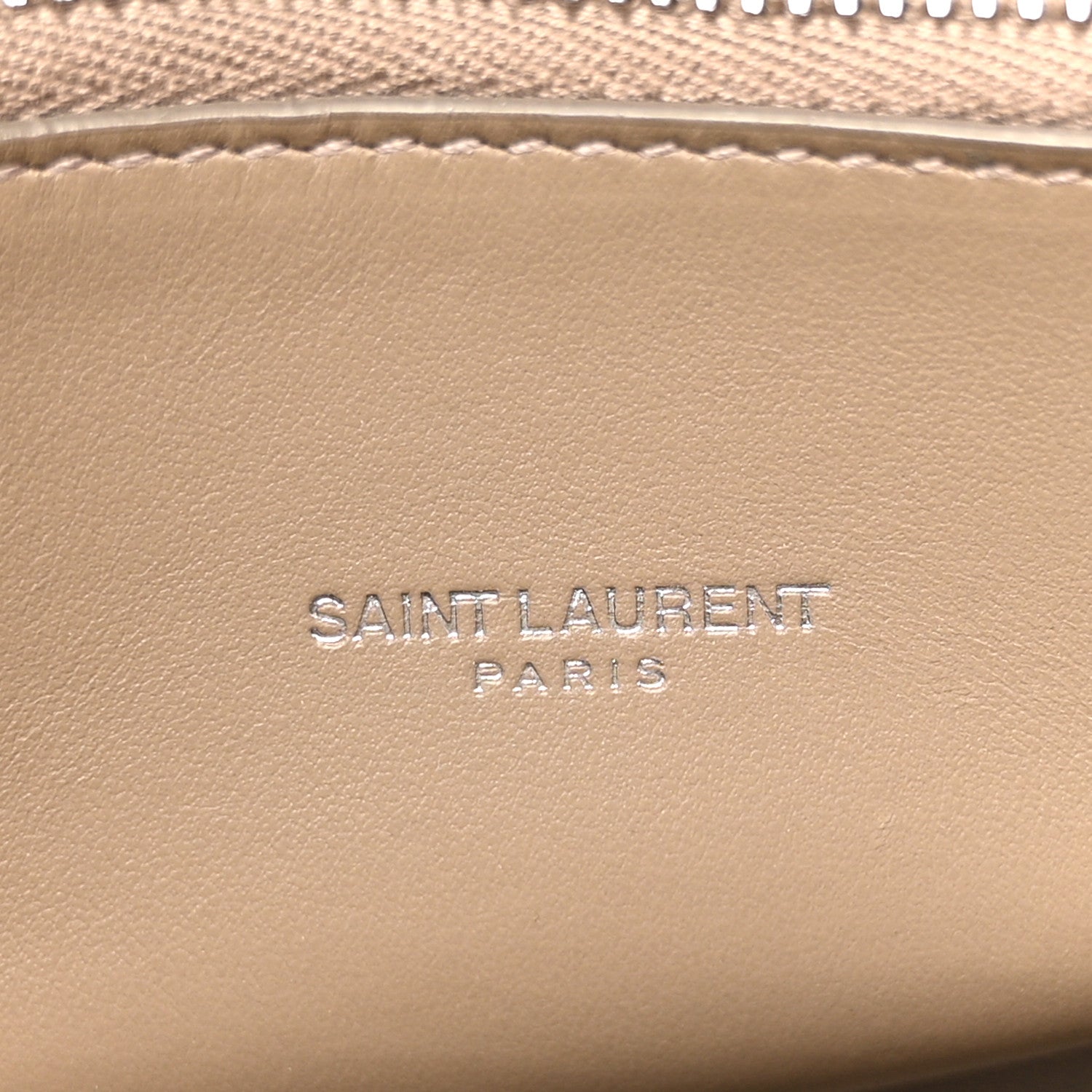 Saint Laurent Grained Calfskin Topstitch Small Classic Sac De Jour Taupe 7 of 16